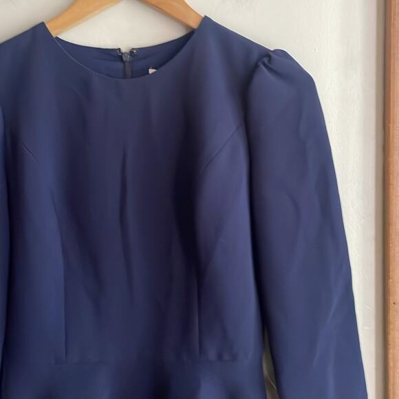 Gal Meets Glam Celeste Fit and Flare Dress Navy - Picture 6 of 14